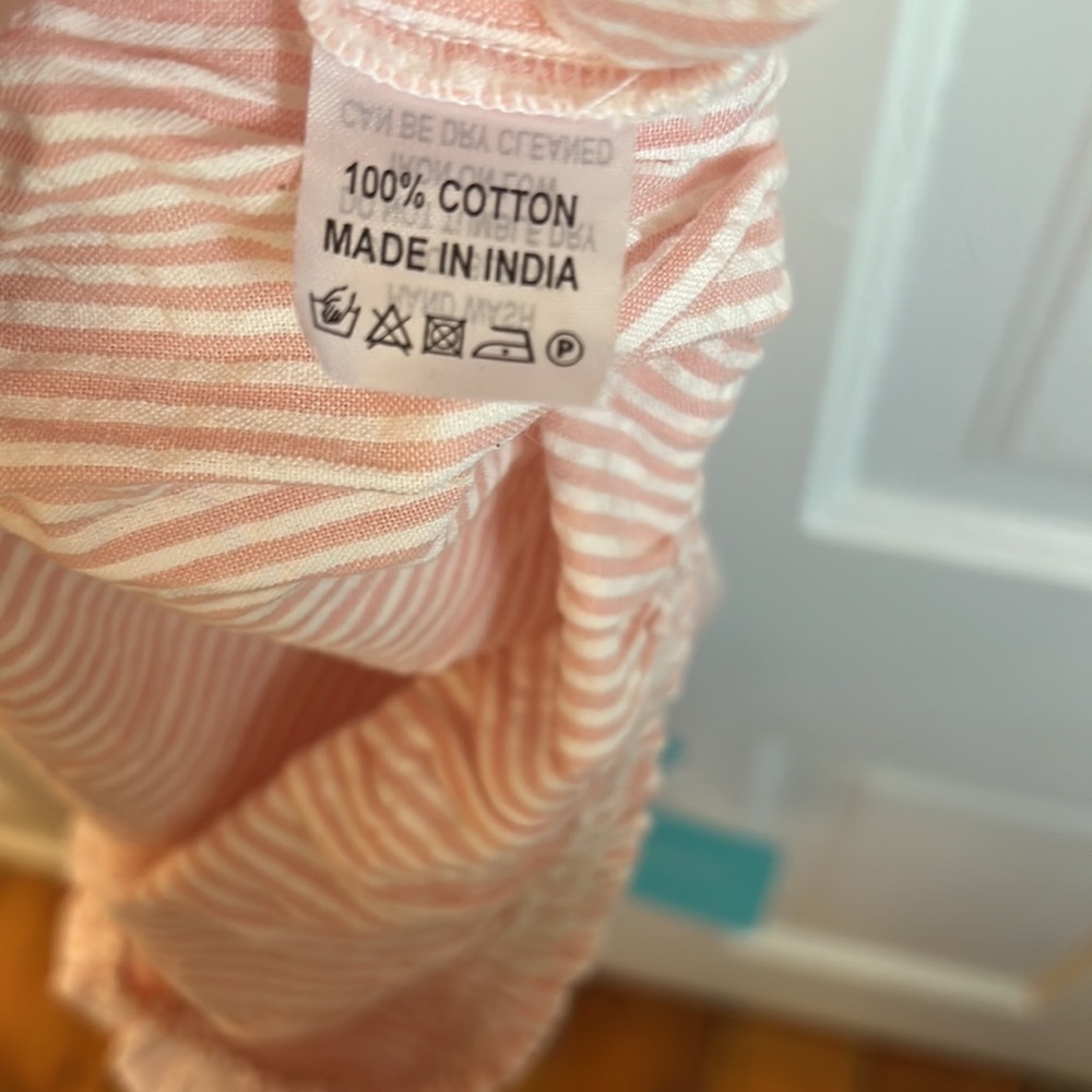 Melissa Odabash // Dannah off-the-shoulder striped cotton-seersucker top - Picture 5 of 6